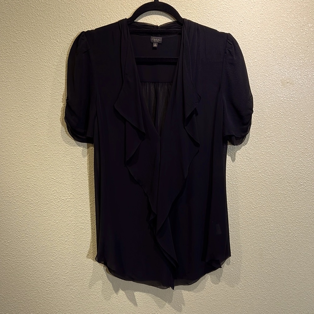 T. Babaton silk shirt. In black. Size small.